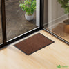 Lot de 2 Tapis de porte paillasson 40x60 marron - VOUNOT FR