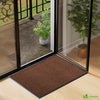 Tapis de porte paillasson 90x120 marron - VOUNOT FR