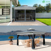 Tonnelle de jardin exterieure pliable avec moustiquaire Pop up 3.6x3.6m gris - VOUNOT FR