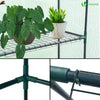 Serre de jardin avec etageres et bache PE renforcee 135g/m2 143x143x195cm Vert - VOUNOT FR