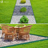 Bordure de jardin PE flexible 20M x 8 CM avec piquets vert - VOUNOT FR