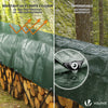 Bâche de Protection en Polyéthylène resistant et impermeable 240g/m² vert et argent 1.5x6m - VOUNOT FR