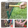 Bordure de jardin PE flexible 20M x 8 CM avec piquets vert - VOUNOT FR