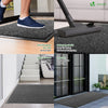 Tapis de porte paillasson 90x150 anthracite - VOUNOT FR