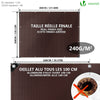 Bâche de Protection en Polyéthylène resistant et impermeable 240g/m² marron 3x4m