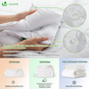 Couette temperee doux avec rembourrage polyester 300gsm 135x200cm blanc - VOUNOT FR