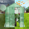 Serre de jardin avec etageres et bache PE renforcee 135g/m2 143x215x195cm Vert - VOUNOT FR
