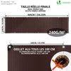 Bâche de Protection en Polyéthylène resistant et impermeable 240g/m² marron 1.5x6m