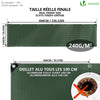Bâche de Protection en Polyéthylène resistant et impermeable 240g/m² vert et argent 1.5x6m - VOUNOT FR
