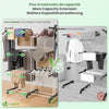 Sechoir a linge etendoir extensible et pliable grande capacite sechage 190x53x170cm Blanc - VOUNOT FR