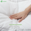 Couette temperee doux avec rembourrage polyester 300gsm 220x240cm blanc - VOUNOT FR