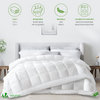 Couette 4 saisons doux 3 en 1 avec rembourrage polyester 500gsm 200x200cm blanc - VOUNOT FR