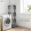 Sechoir a linge etendoir extensible et pliable grande capacite sechage 190x53x170cm Noir - VOUNOT FR