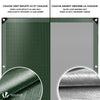 Bâche de Protection en Polyéthylène resistant et impermeable 240g/m² vert et argent 1.5x6m - VOUNOT FR