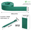 Bordure de jardin PE flexible 20M x 8 CM avec piquets vert - VOUNOT FR