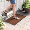 Lot de 2 Tapis de porte paillasson 40x60 marron - VOUNOT FR