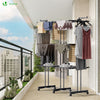 Sechoir a linge etendoir extensible et pliable grande capacite sechage 190x53x170cm Noir - VOUNOT FR