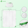 Couette temperee doux avec rembourrage polyester 300gsm 155x200cm blanc - VOUNOT FR