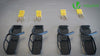 Lot de 4 supports de velo mural rangement suspendu noir
