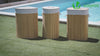 Panier a linge en bambou rectangulaire avec couvercle 72L