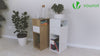 Lot de 2 Table de chevet d’appoint avec tiroir et compartiment 25x30x66cm blanc