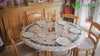 Nappe de table rectangulaire en PVC Tissu non-tissé style ceramique