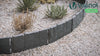 Lot de 35 pcs Bordure de jardin imitation pierre facile a installer 5.35m noir