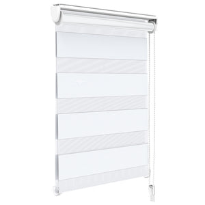 Store enrouleur jour nuit double 80x150cm Blanc - VOUNOT FR