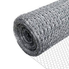 Grillage a poule avec fils renforces 0.8mm et maille extra fine 13mm en acier galvanise 1x10M - VOUNOT