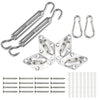 Kit de fixation 24pcs pour voile ombrage - VOUNOT FR