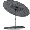 Parasol inclinable 270cm Shanghai avec housse de protection gris - VOUNOT FR