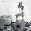 Arbre à Chat 88cm avec Corde Griffoir Plateforme Niche Gris - VOUNOT FR