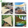 Voile d ombrage Triangle HDPE avec 19 pcs kit de montage - VOUNOT FR