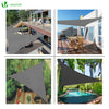 Voile d ombrage Triangle HDPE avec 19 pcs kit de montage - VOUNOT FR