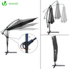 Parasol deporte 3M avec housse de protection et sangle de fixation Gris - VOUNOT FR