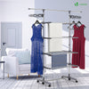 Sechoir a linge inox etendoir robuste ailes pliables 4 niveaux - VOUNOT FR