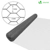 Grillage a poule avec fils 13mm en PVC gaine gris 1x25M - VOUNOT FR