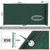 Brise vue occultant en HDPE 230g/m² 1.8x10m avec attaches de fixation vert - VOUNOT FR