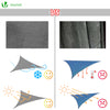 Voile d ombrage Triangle HDPE avec 19 pcs kit de montage - VOUNOT FR
