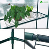 Serre de jardin avec etageres et bache PE renforcee 135g/m2 143x215x195cm - VOUNOT FR