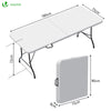 Table de camping pique nique pliable 180cm HDPE blanc - VOUNOT FR