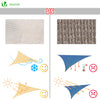 Voile d ombrage Triangle HDPE avec 19 pcs kit de montage - VOUNOT FR