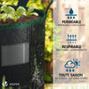 Lot 5 sacs de plantation non tisse 65L avec poignee Noir - VOUNOT FR