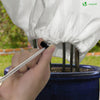 Lot de 3 Housse Hivernage Plante avec Cordon Polypropylème 80g/m² 80x100cm blanc - VOUNOT FR