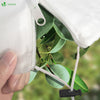 Lot de 3 Housse Hivernage Plante avec Cordon  et zipper Polypropylème 80g/m² 120x180cm blanc - VOUNOT FR