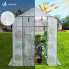 Serre de jardin avec etageres et bache PE renforcee 135g/m2 143x143x195cm - VOUNOT FR