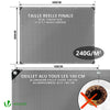 Bâche de Protection en Polyéthylène resistant et impermeable 240g/m² gris et noir 3x4m - VOUNOT FR