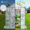 Serre de jardin avec etageres et bache PE renforcee 135g/m2 143x73x195cm - VOUNOT FR