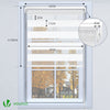 Lot de 2 Store enrouleur jour nuit double 45x150cm Blanc - VOUNOT FR