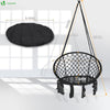 Fauteuil suspendu avec coussin rond noir - VOUNOT FR